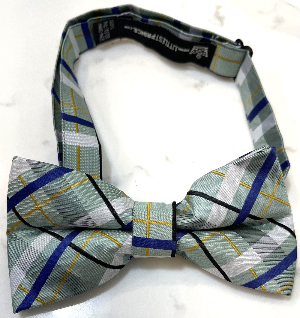 LITTLEST PRINCE Bow Tie Boys One Size Green Polyester Special Occasion Pre-Tied